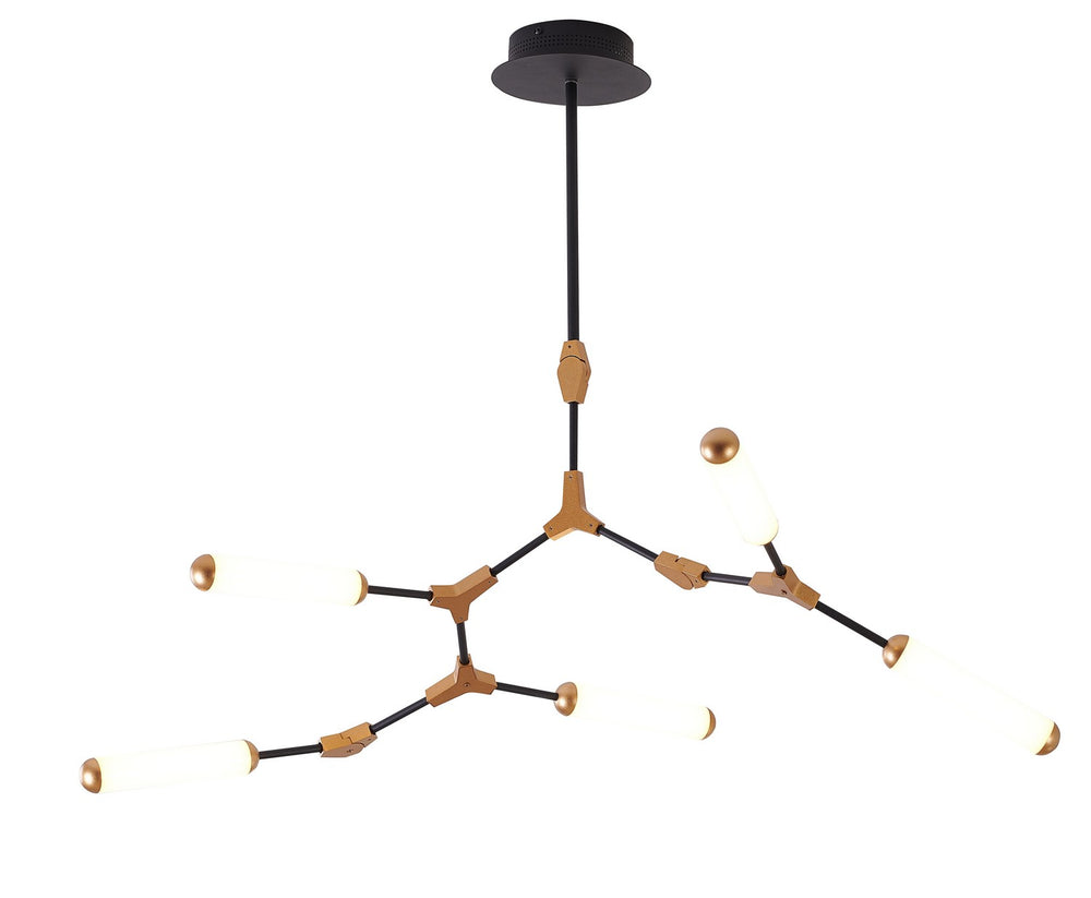 Bethel International Canada - LED Chandelier - Black & Gold- Union Lighting Luminaires Decor