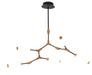 Bethel International Canada - LED Chandelier - Black & Gold- Union Lighting Luminaires Decor