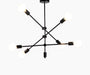 Bethel International Canada - Six Light Chandelier - Matte Black- Union Lighting Luminaires Decor