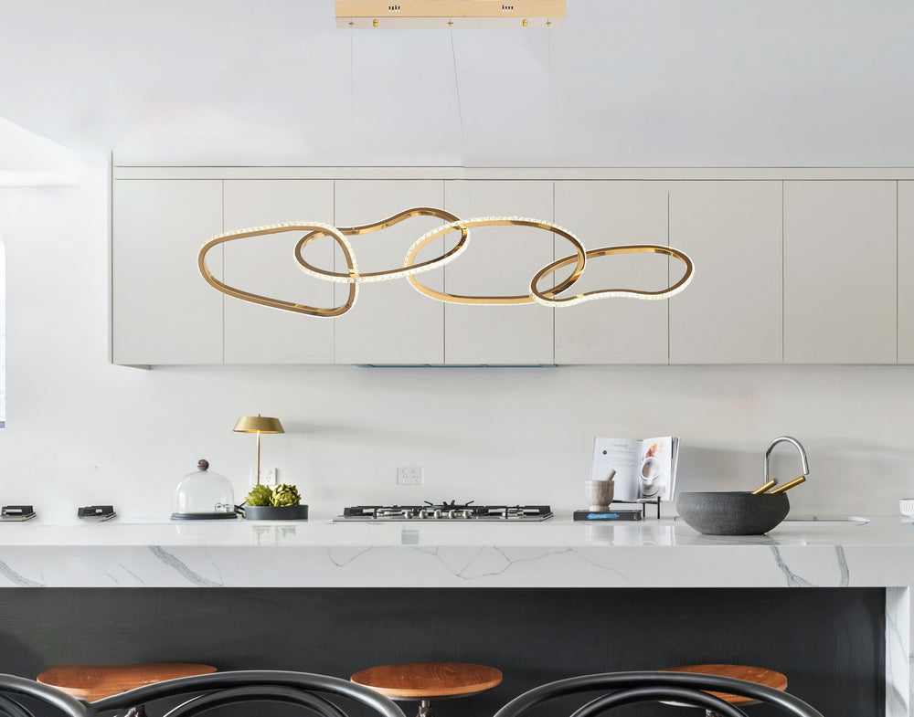 Bethel International Canada - LED Chandelier - Gold- Union Lighting Luminaires Decor