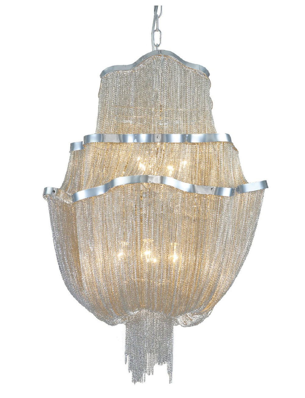 Bethel International Canada - Eight Light Chandelier - Chrome- Union Lighting Luminaires Decor