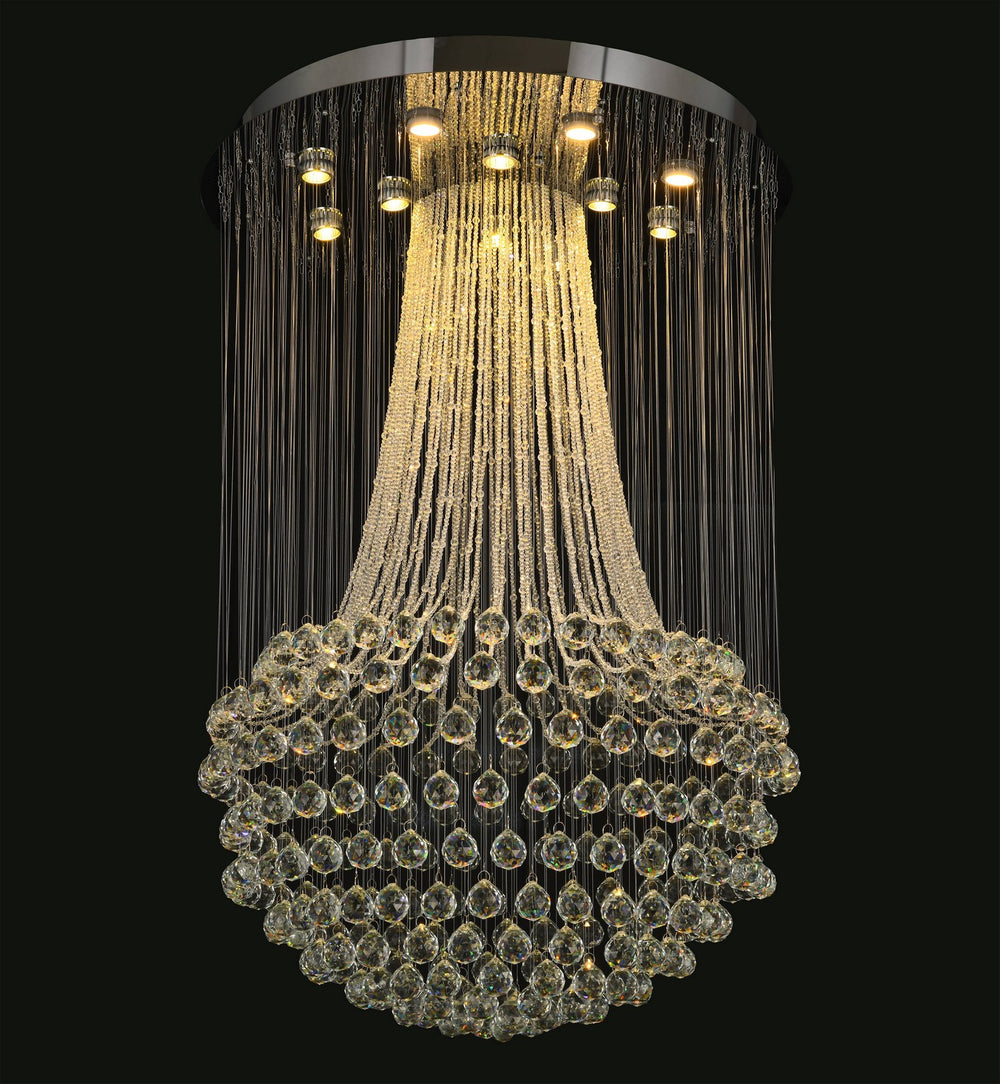 Bethel International Canada - 12 Light Flush Mount - Chrome- Union Lighting Luminaires Decor