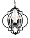 Bethel International Canada - Six Light Chandelier - Black- Union Lighting Luminaires Decor