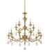Bethel International Canada - 15 Light Chandelier - Stain Brass- Union Lighting Luminaires Decor