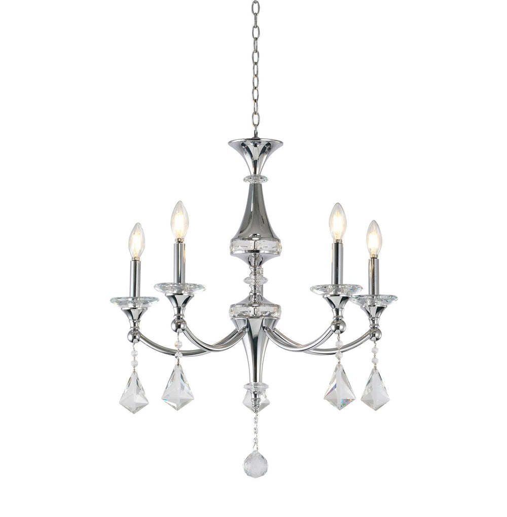 Bethel International Canada - Five Light Chandelier - Chrome- Union Lighting Luminaires Decor