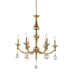 Bethel International Canada - Six Light Chandelier - Stain Brass- Union Lighting Luminaires Decor