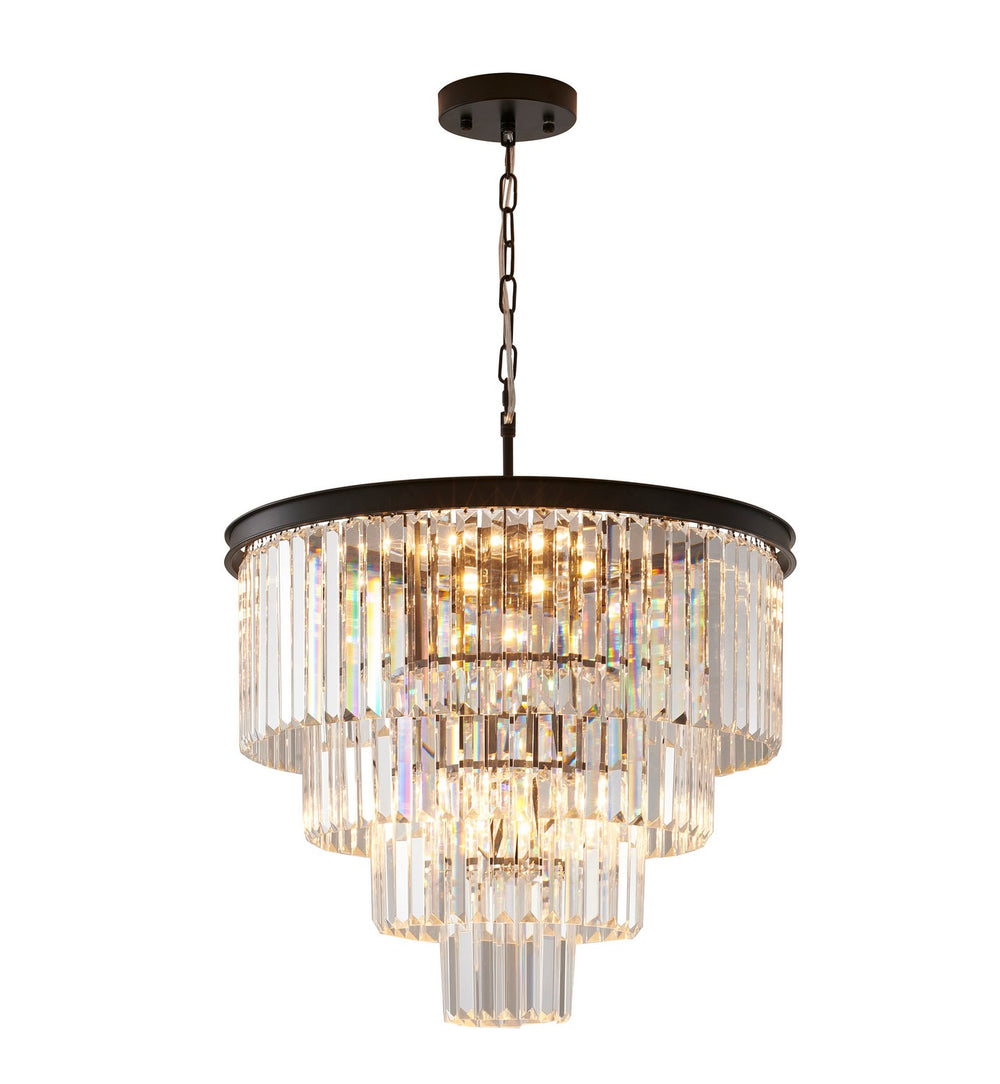 Bethel International Canada - 12 Light Chandelier - Black- Union Lighting Luminaires Decor