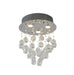 Bethel International Canada - Three Light Semi Flush Mount - Chome- Union Lighting Luminaires Decor