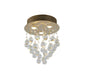 Bethel International Canada - Three Light Semi Flush Mount - Gold- Union Lighting Luminaires Decor