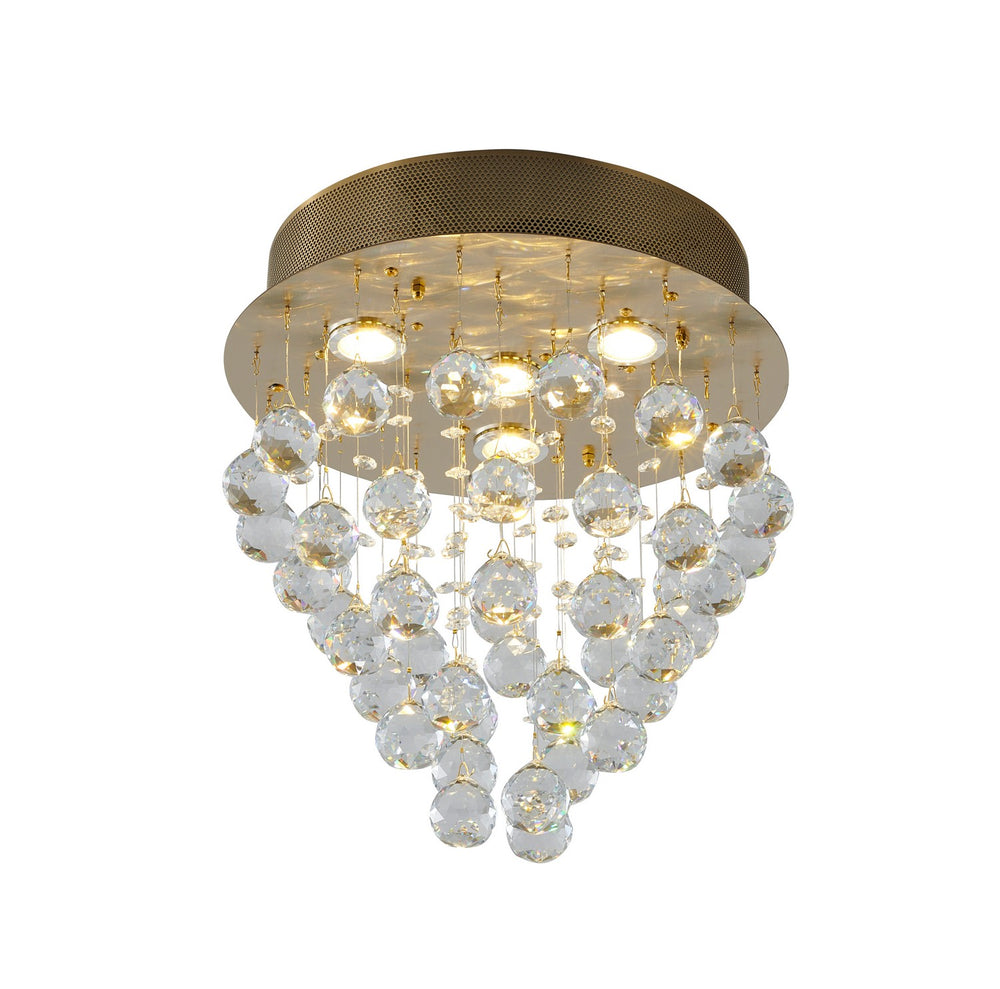 Bethel International Canada - Four Light Semi Flush Mount - Gold- Union Lighting Luminaires Decor