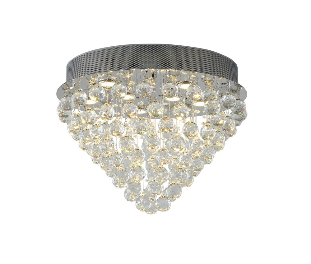 Bethel International Canada - Nine Light Semi Flush Mount - Chrome- Union Lighting Luminaires Decor
