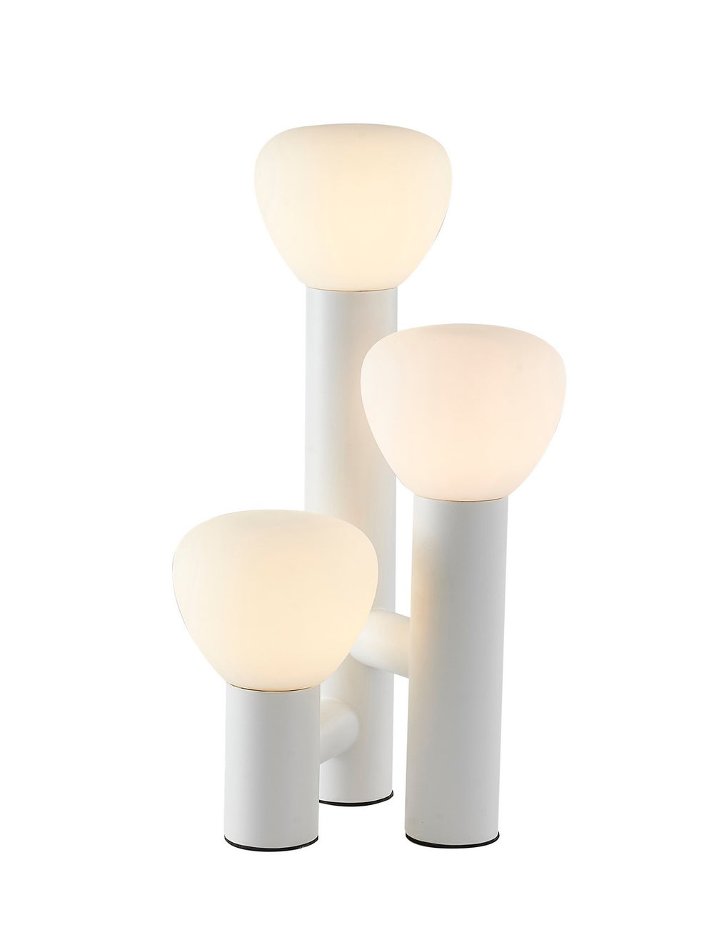 Bethel International Canada - Three Light Table Lamp - White- Union Lighting Luminaires Decor