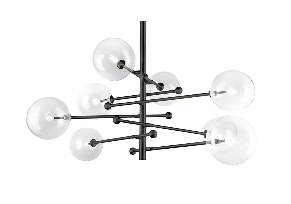 Bethel International Canada - Eight Light Chandelier - Matte Black- Union Lighting Luminaires Decor