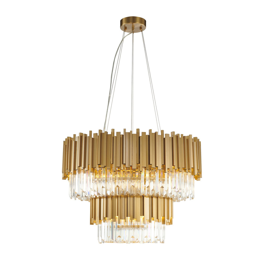 Bethel International Canada - 12 Light Chandelier - Gold- Union Lighting Luminaires Decor