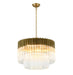 Bethel International Canada - Eight Light Chandelier - Brass- Union Lighting Luminaires Decor