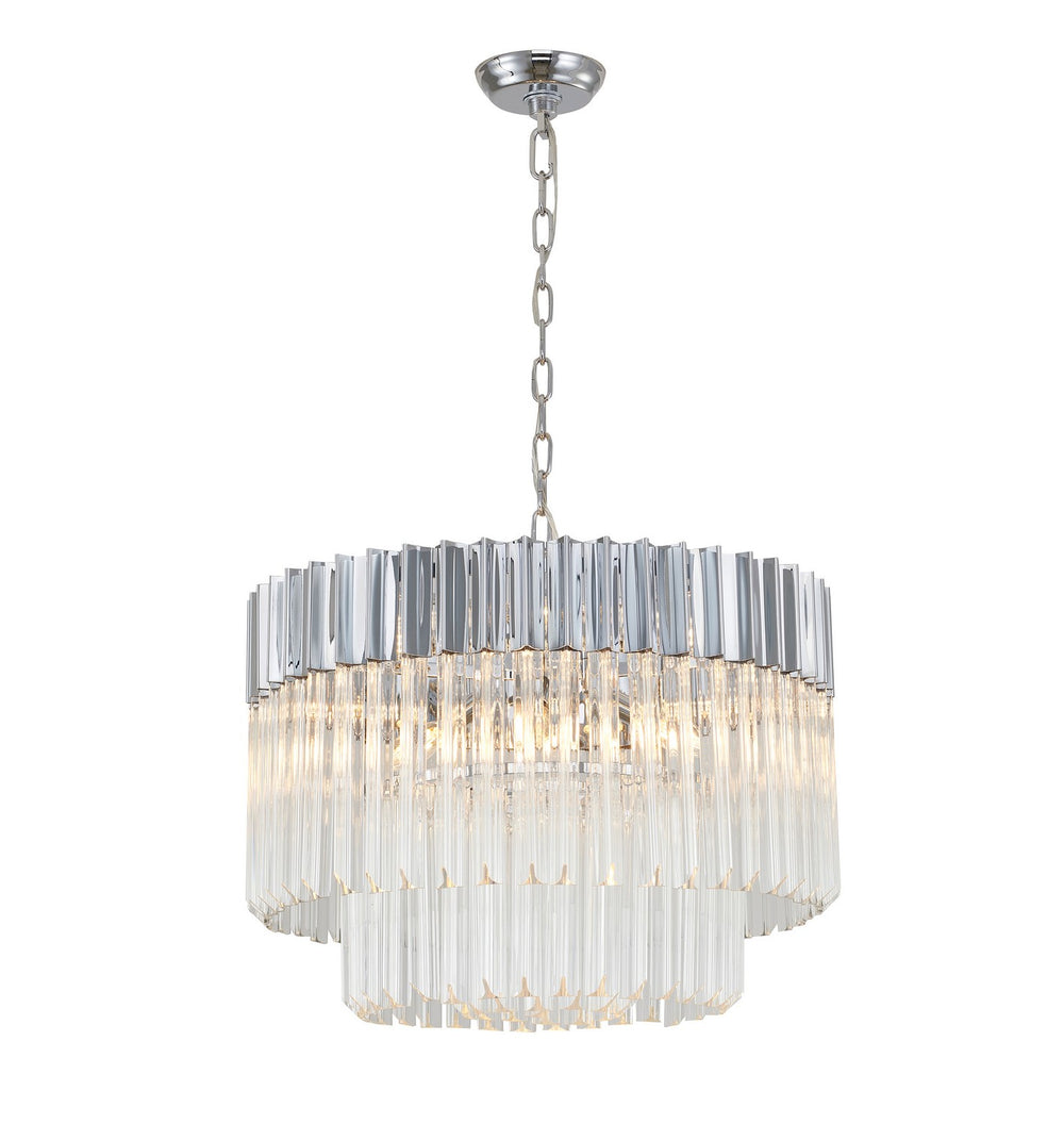 Bethel International Canada - Eight Light Chandelier - Chrome- Union Lighting Luminaires Decor