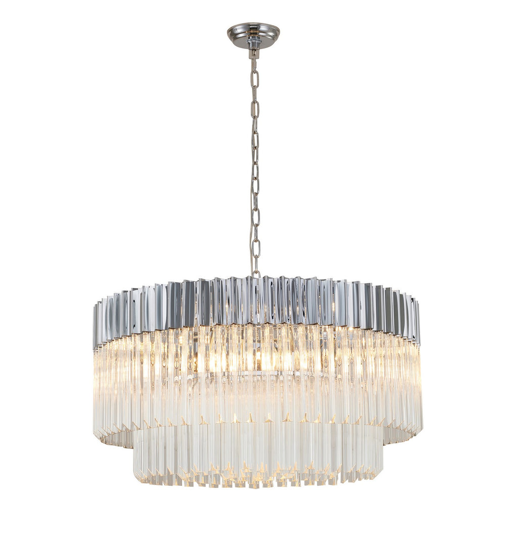 Bethel International Canada - 12 Light Chandelier - Chrome- Union Lighting Luminaires Decor