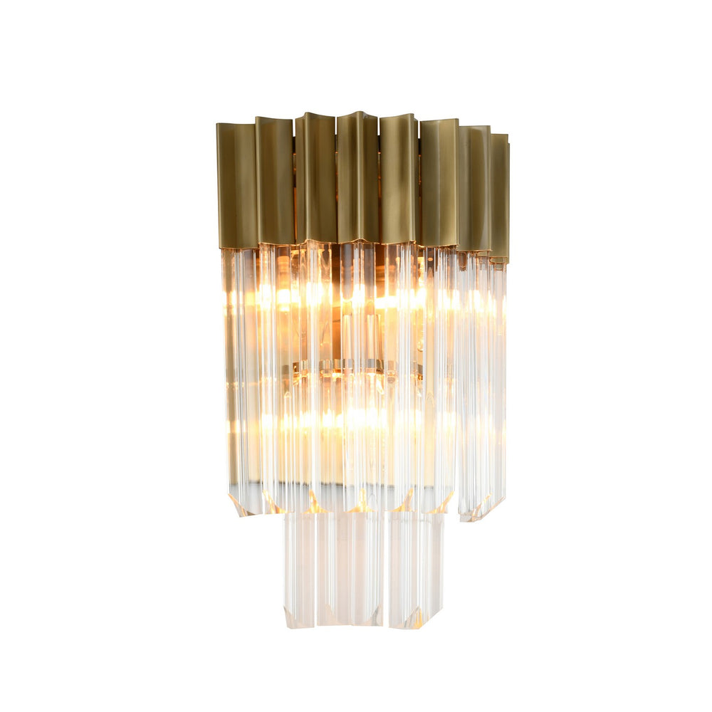 Bethel International Canada - Three Light Wall Sconce - Brass- Union Lighting Luminaires Decor