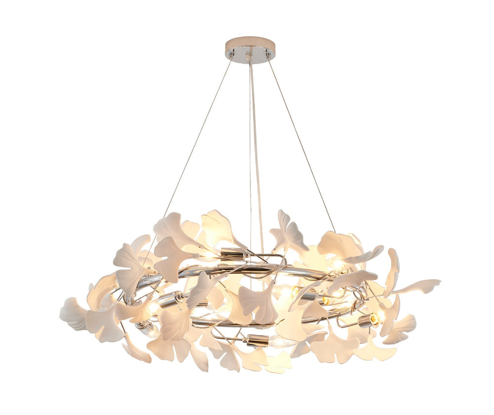 Bethel International Canada - Ten Light Chandelier - Chrome- Union Lighting Luminaires Decor