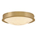 Fredrick Ramond Canada - LED Flush Mount - Cava - Lacquered Brass- Union Lighting Luminaires Decor