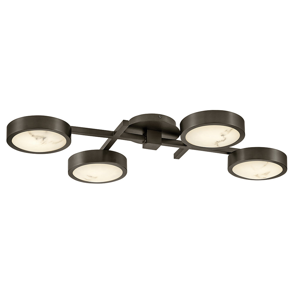 Fredrick Ramond Canada - LED Flush Mount - Cava - Black Oxide- Union Lighting Luminaires Decor