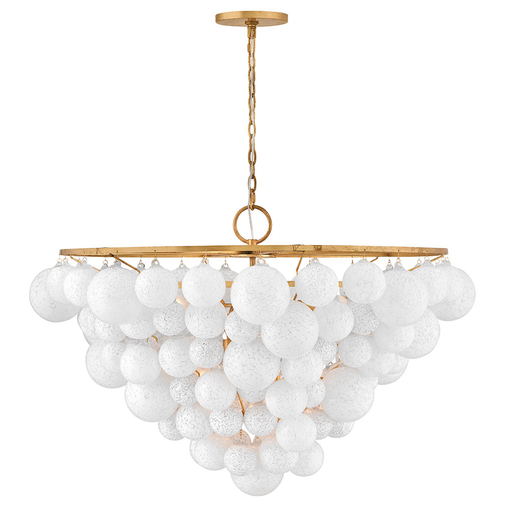 Fredrick Ramond Canada - LED Chandelier - Marabel - Distressed Brass- Union Lighting Luminaires Decor