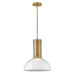 Fredrick Ramond Canada - LED Pendant - Ombra - Lacquered Brass- Union Lighting Luminaires Decor