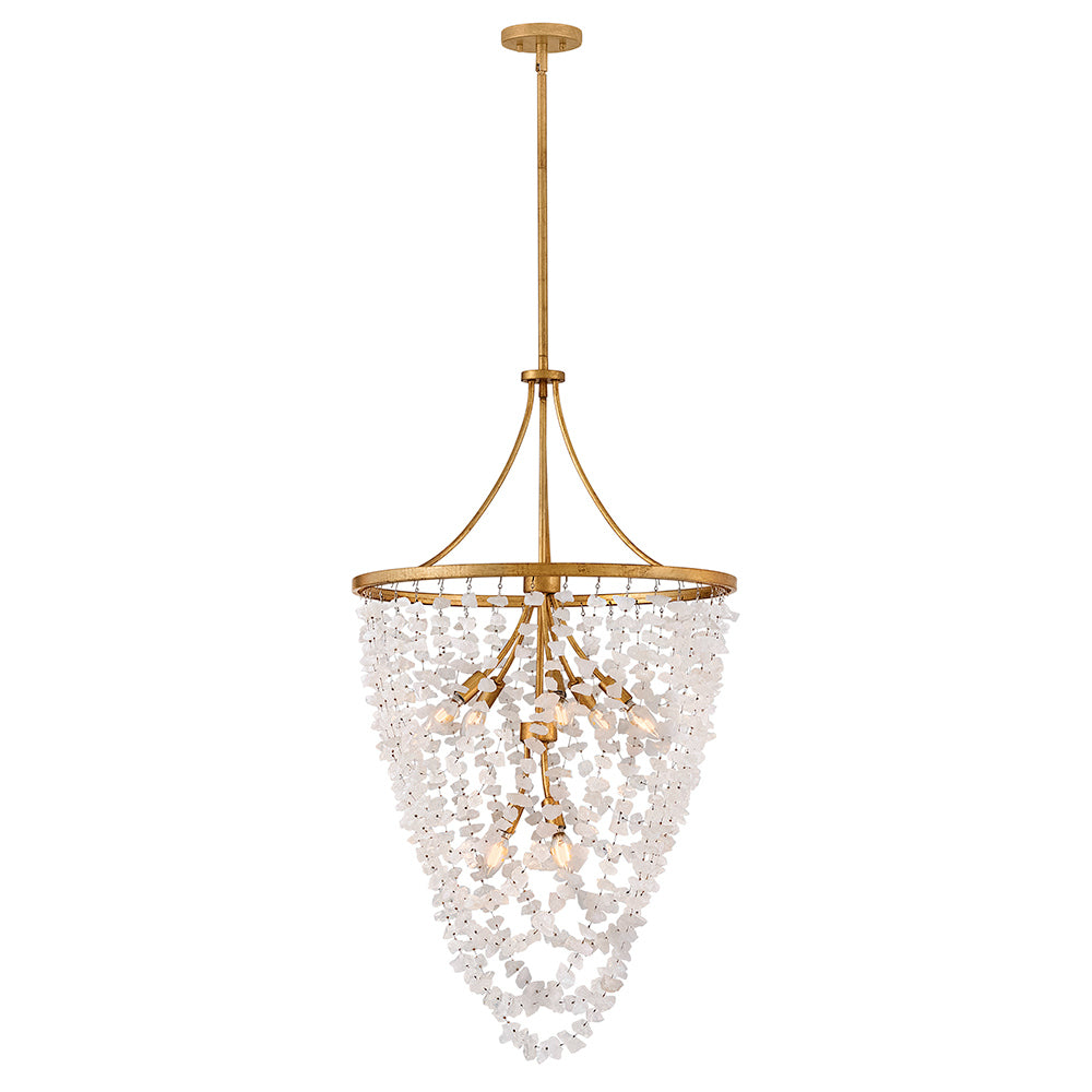 Fredrick Ramond Canada - LED Chandelier - Myra - Distressed Brass- Union Lighting Luminaires Decor