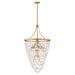 Fredrick Ramond Canada - LED Chandelier - Myra - Distressed Brass- Union Lighting Luminaires Decor