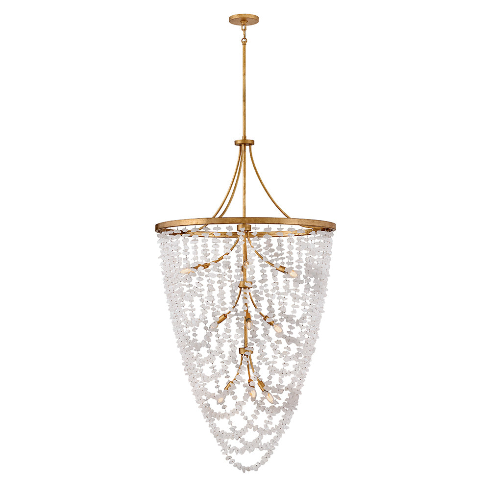 Fredrick Ramond Canada - LED Chandelier - Myra - Distressed Brass- Union Lighting Luminaires Decor