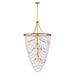 Fredrick Ramond Canada - LED Chandelier - Myra - Distressed Brass- Union Lighting Luminaires Decor