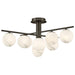 Fredrick Ramond Canada - LED Semi-Flush Mount - Selene - Black Oxide- Union Lighting Luminaires Decor