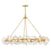 Fredrick Ramond Canada - LED Chandelier - Audra - Deluxe Gold- Union Lighting Luminaires Decor