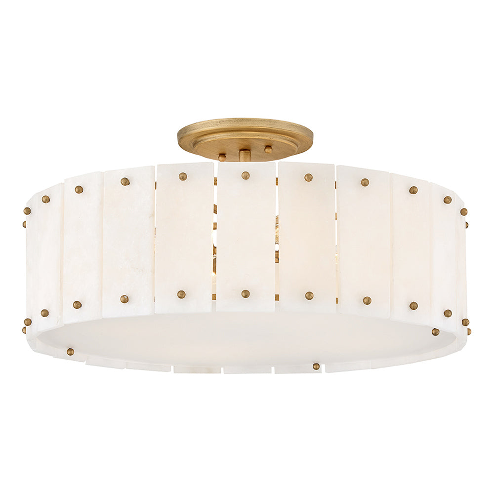 Fredrick Ramond Canada - LED Semi-Flush Mount - Simone - Burnished Gold- Union Lighting Luminaires Decor