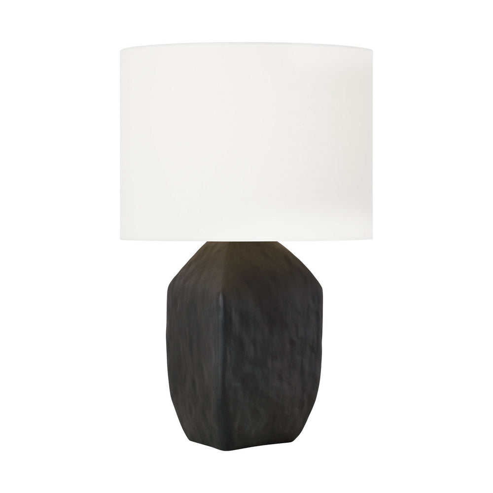 Visual Comfort Studio Canada - One Light Table Lamp - Sybert - Rough Black Ceramic- Union Lighting Luminaires Decor