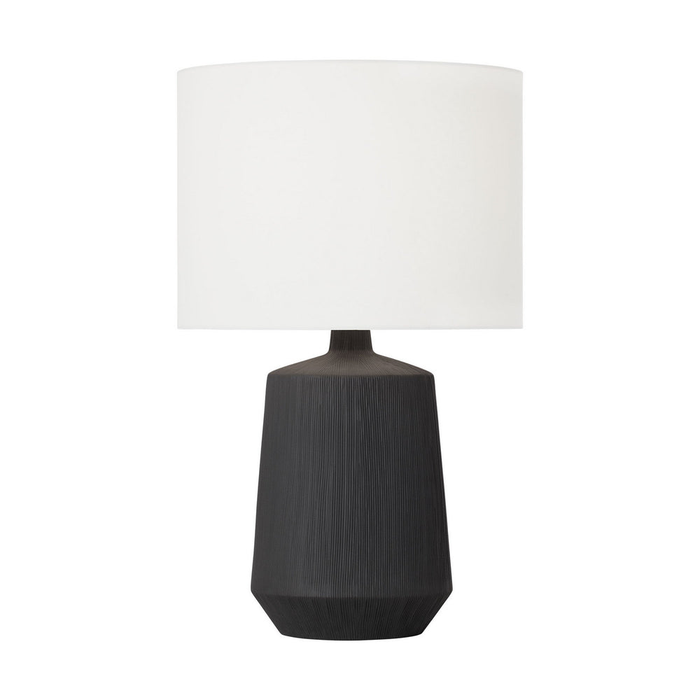 Visual Comfort Studio Canada - One Light Table Lamp - Panola - Rough Black Ceramic- Union Lighting Luminaires Decor