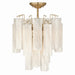 Artcraft Canada - Five Light Semi Flush Mount - Sophia - Brushed Brass- Union Lighting Luminaires Decor