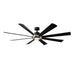 Modern Forms Fans Canada - 72" Ceiling Fan - Aura - Brushed Nickel/Matte Black- Union Lighting Luminaires Decor