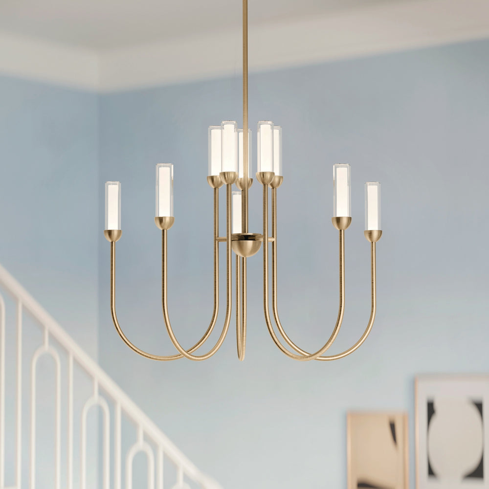 Kichler Canada - LED Chandelier - Moraine - Champagne Bronze- Union Lighting Luminaires Decor