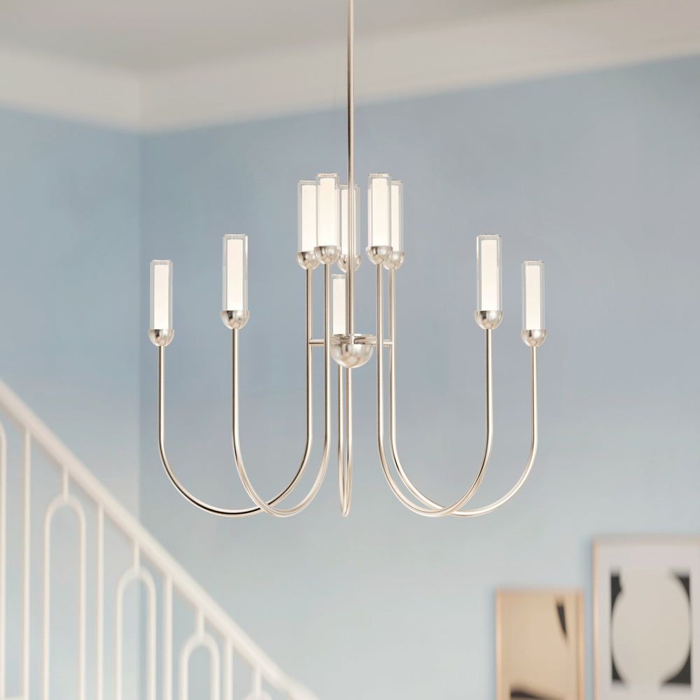 Kichler Canada - LED Chandelier - Moraine - Polished Nickel- Union Lighting Luminaires Decor
