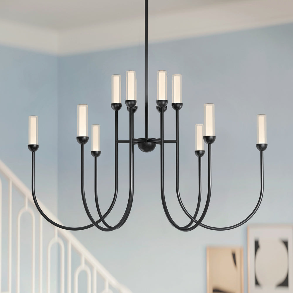 Kichler Canada - LED Chandelier - Moraine - Black- Union Lighting Luminaires Decor