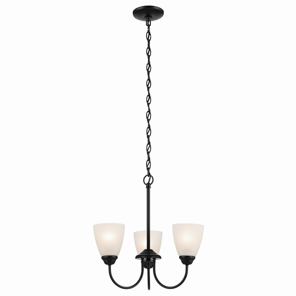 Kichler Canada - Three Light Mini Chandelier - Jolie - Black- Union Lighting Luminaires Decor