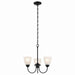 Kichler Canada - Three Light Mini Chandelier - Jolie - Black- Union Lighting Luminaires Decor
