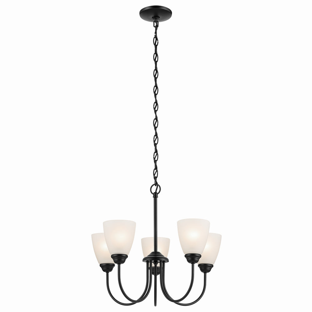 Kichler Canada - Five Light Chandelier - Jolie - Black- Union Lighting Luminaires Decor