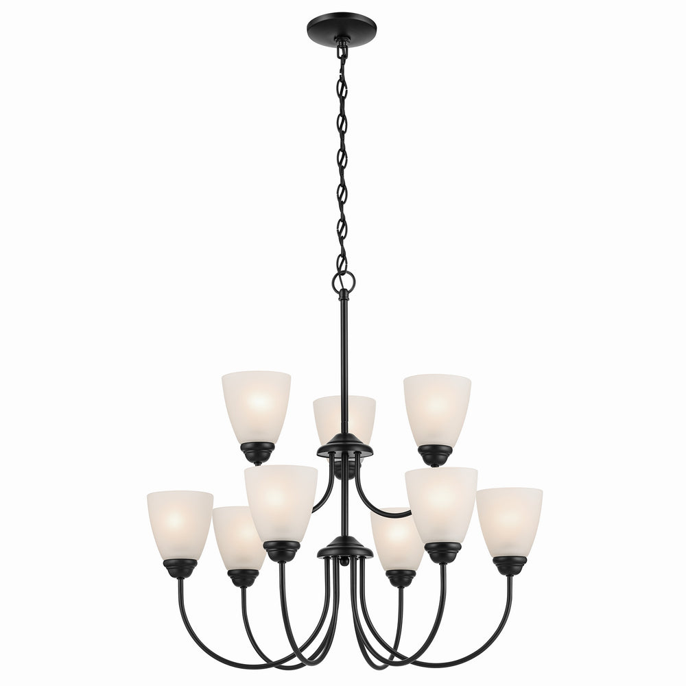 Kichler Canada - Nine Light Chandelier - Jolie - Black- Union Lighting Luminaires Decor