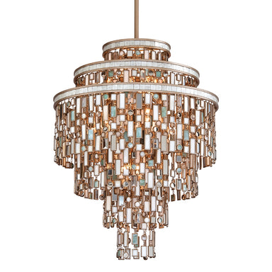 Corbett Lighting Canada - 13 Light Chandelier - Dolcetti - Champagne Leaf- Union Lighting Luminaires Decor
