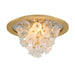 Corbett Lighting Canada - Three Light Flush Mount - Jasmine - Gold Leaf- Union Lighting Luminaires Decor