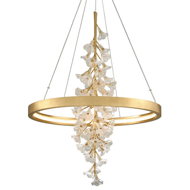 Corbett Lighting Canada - LED Chandelier - Jasmine - Gold Leaf- Union Lighting Luminaires Decor