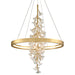 Corbett Lighting Canada - LED Chandelier - Jasmine - Gold Leaf- Union Lighting Luminaires Decor
