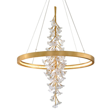 Corbett Lighting Canada - LED Chandelier - Jasmine - Gold Leaf- Union Lighting Luminaires Decor